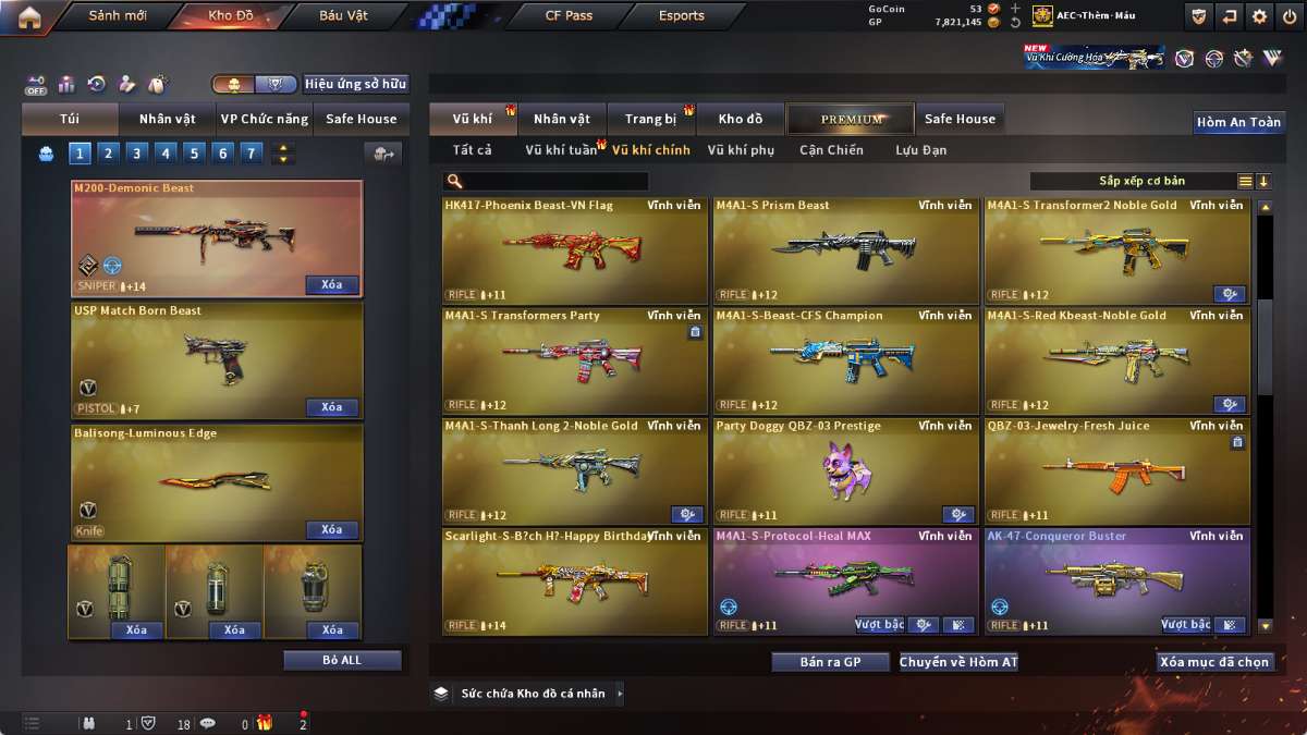 shop acc cf uy tin gia re